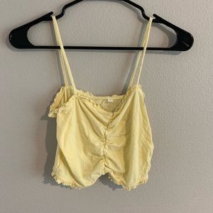 Yellow crop top